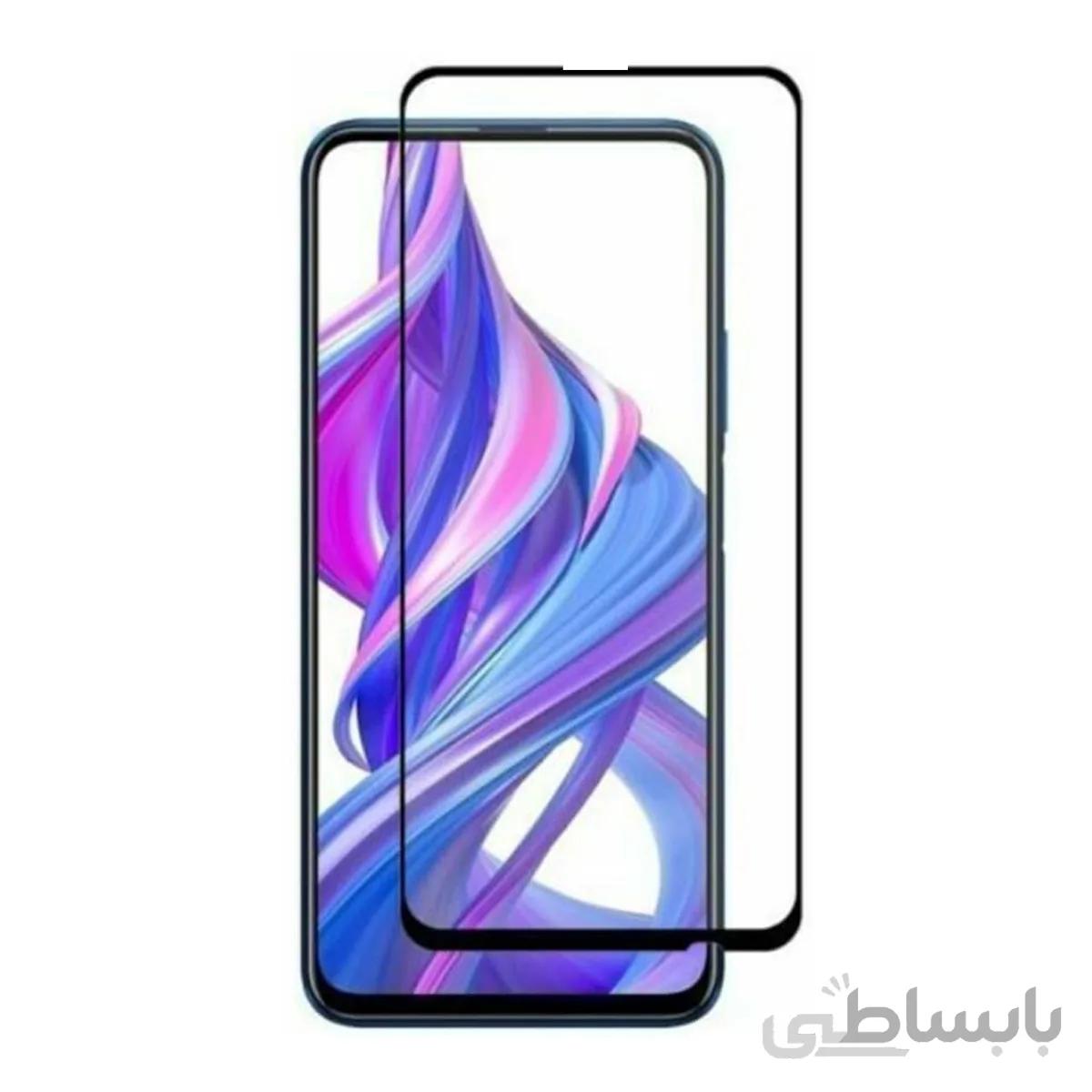 محافظ صفحه نمایش شیشه ای مشکی Huawei Y9 Prime- Full Cover (بدون پک)