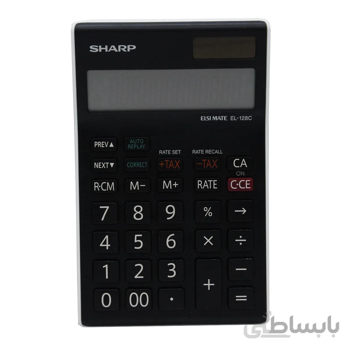 ماشین حساب شارپ مدل EL-128C-WH