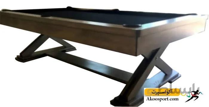 میز بیلیارد 8 فوت دو پایه ایکس High glass
