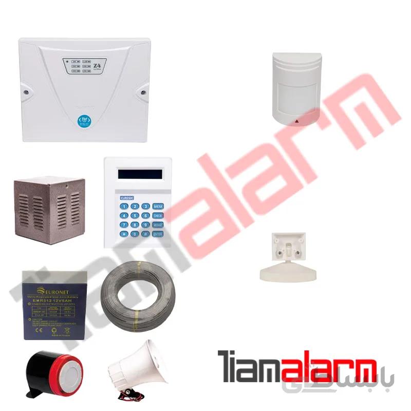 پکیج دزدگیر اماکن باسیم مدل کلاسیکPROبا تلفن کننده ی 20 حافظه CLPR1