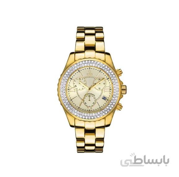 ساعت مچی عقربه ای زنانه جی کی بی اس مدل SN-2406-GG