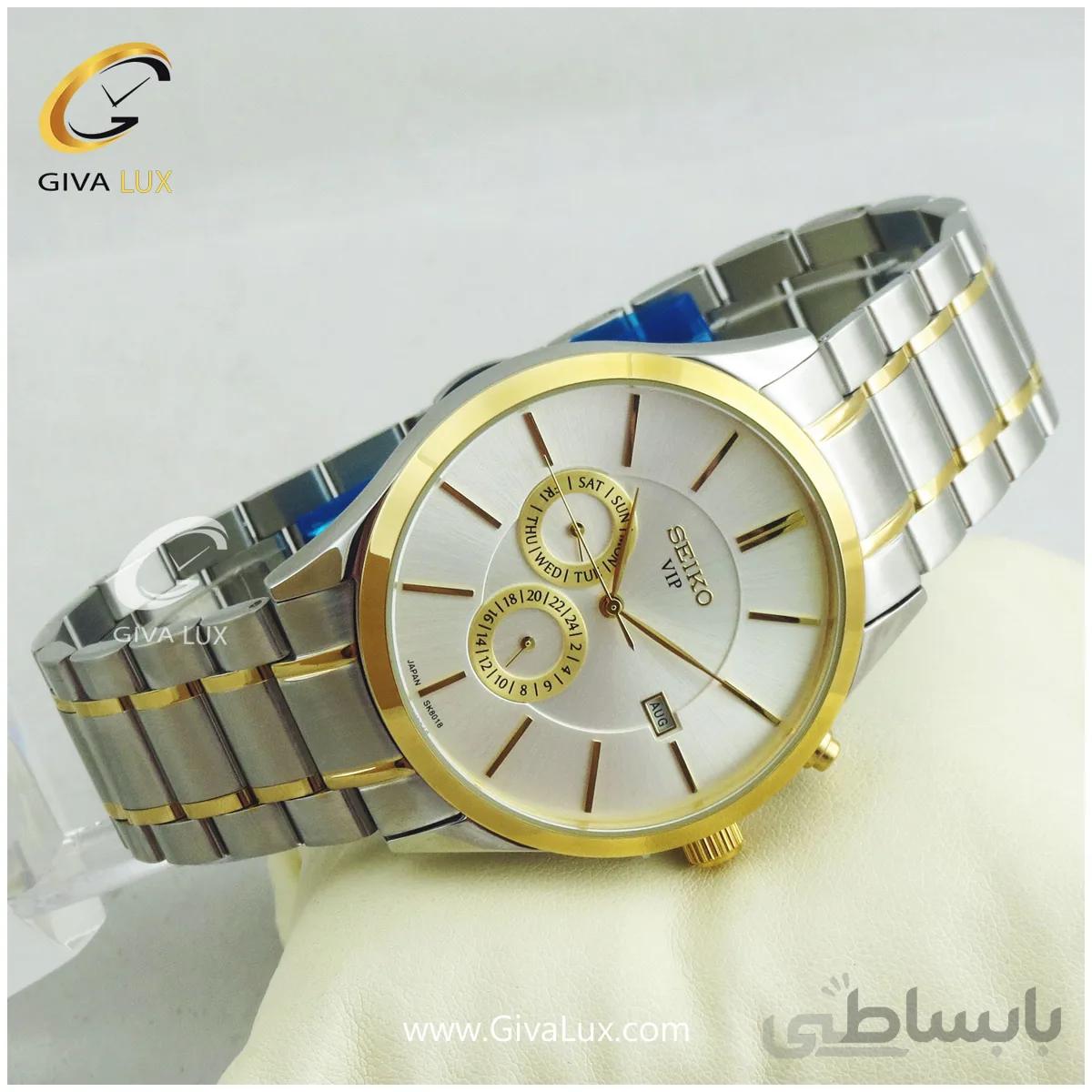 ساعت مچی مردانه سه موتوره فول تایم سیکو کد 980109