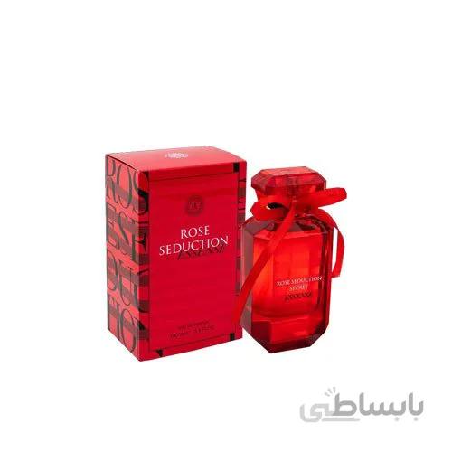 عطر ادکلن زنانه ویکتوریا سکرت بامب شل اینتنس فراگرنس ورد (Fragrance World Victoria's Secret Bombshell Intense) ا Fragrance World Rose Seduction Secret Essense