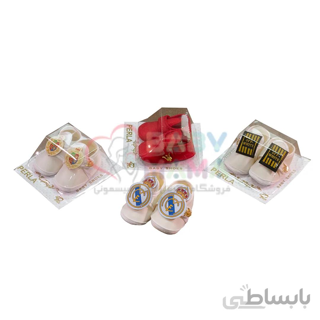 پاپوش نوزادی چسبی چند مدل Amir