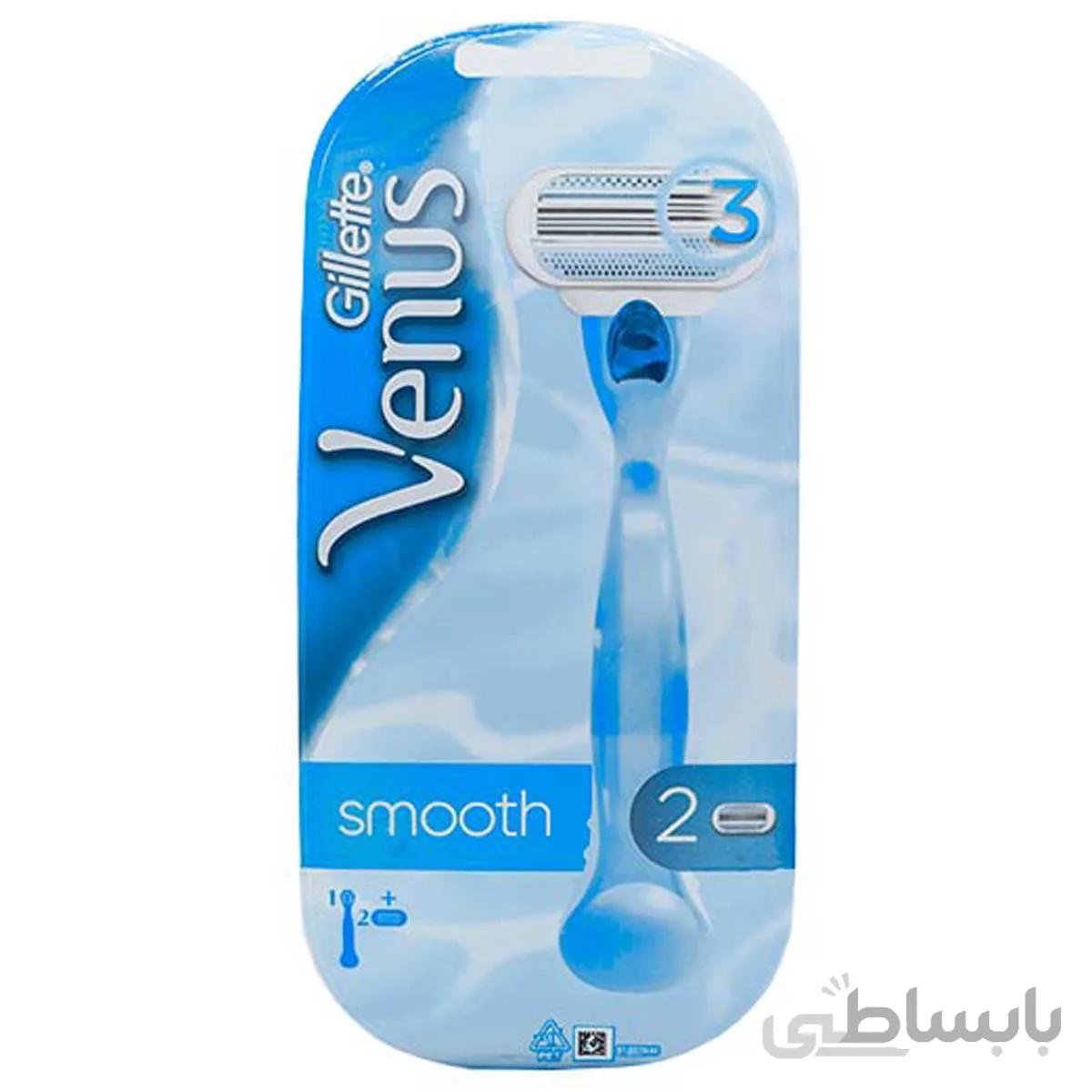 خودتراش ونوس اسموس 2 يدک آبی ژيلت