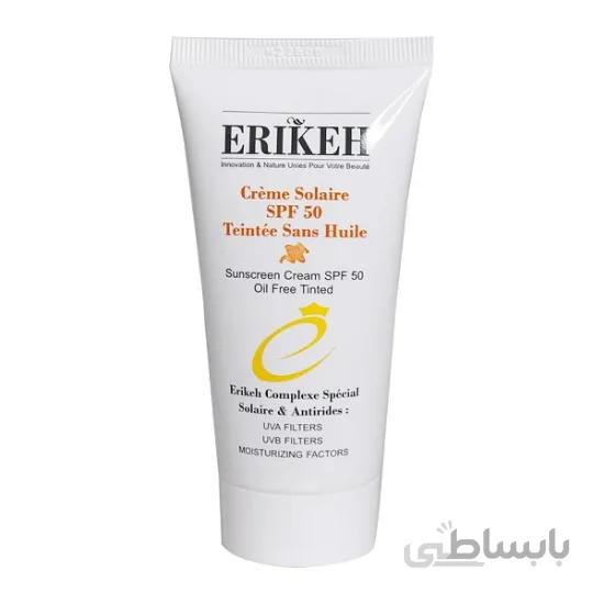 کرم ضد آفتاب اریکه آنتی آکنه رنگی SPF50 ا Acne-Prone SkinErikeh Sunscreen cream SPF50 Oil Free ERIKEH