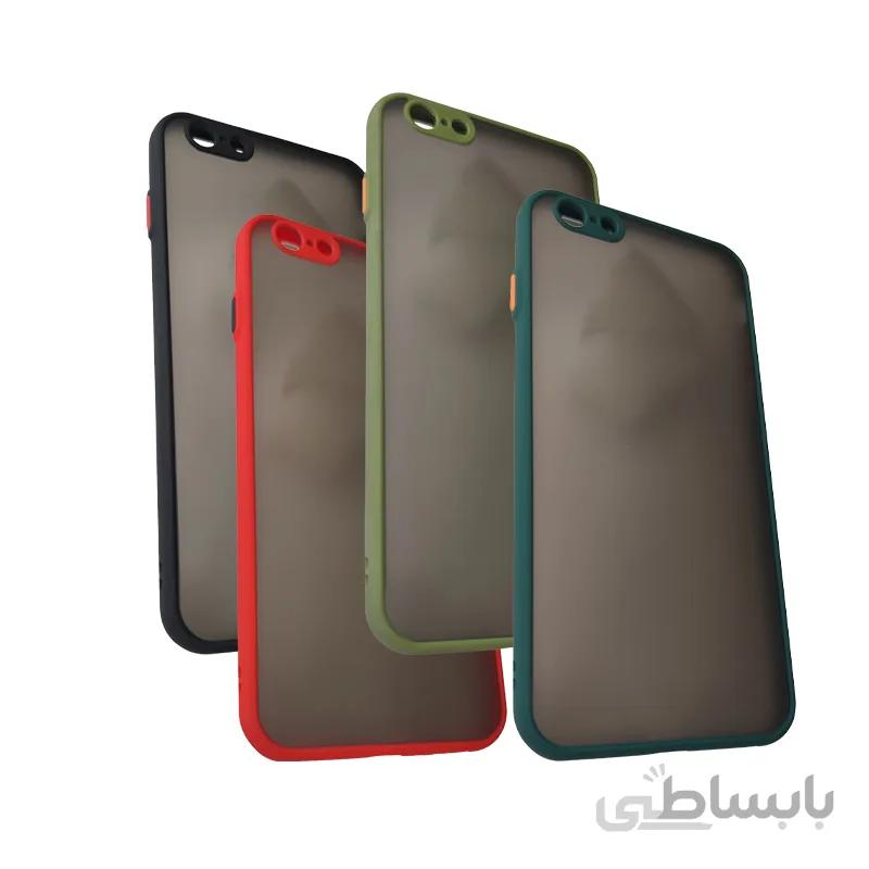 کاور گوشی آیفون 6plus پشت مات محافظ لنز دار