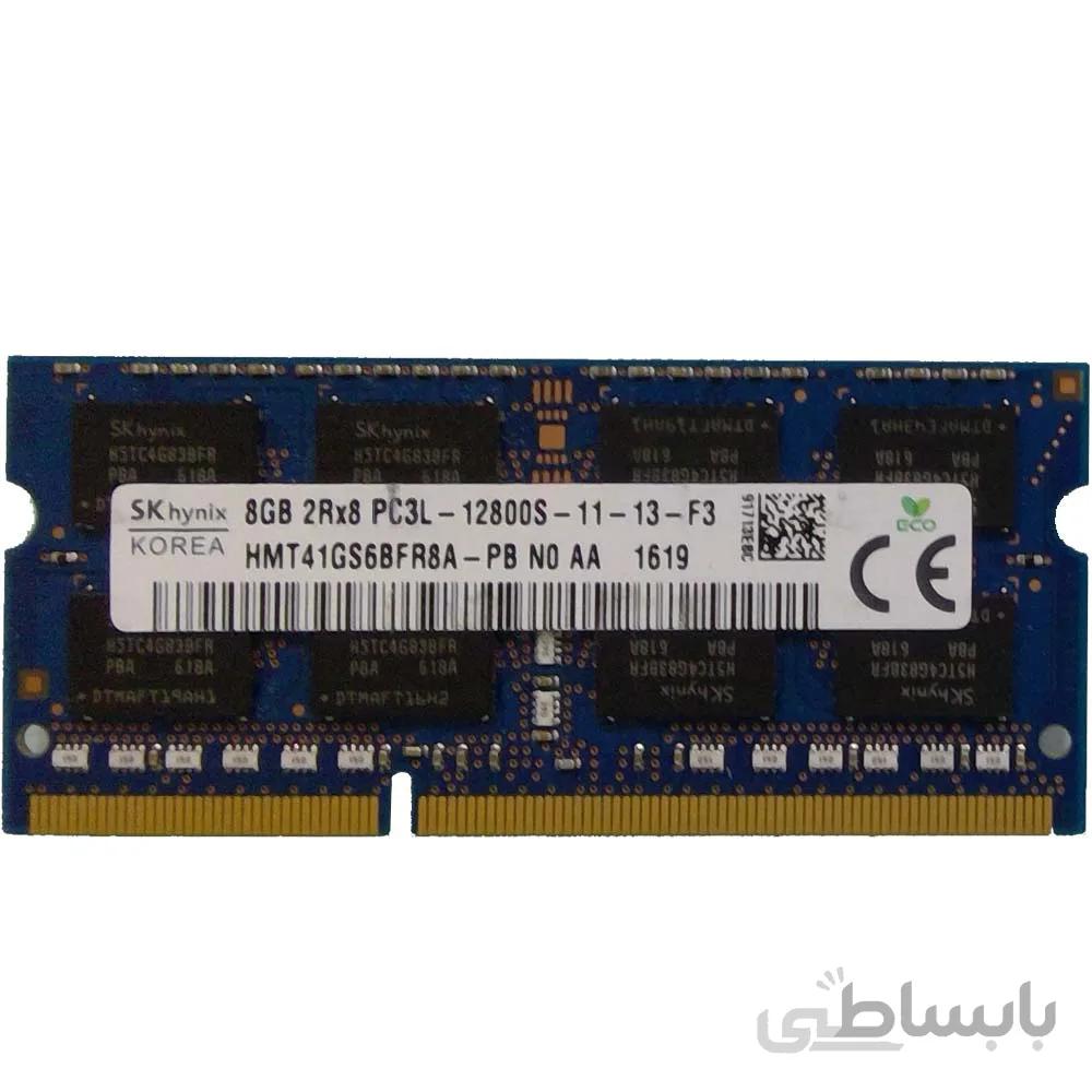 رم لپ تاپ اس کا هاینکس PC3L DDR 3 مدل HMT41GS6BFR8A ظرفیت ۸ گیگابایت ا SK Hynix RAM 8 GB DDR3