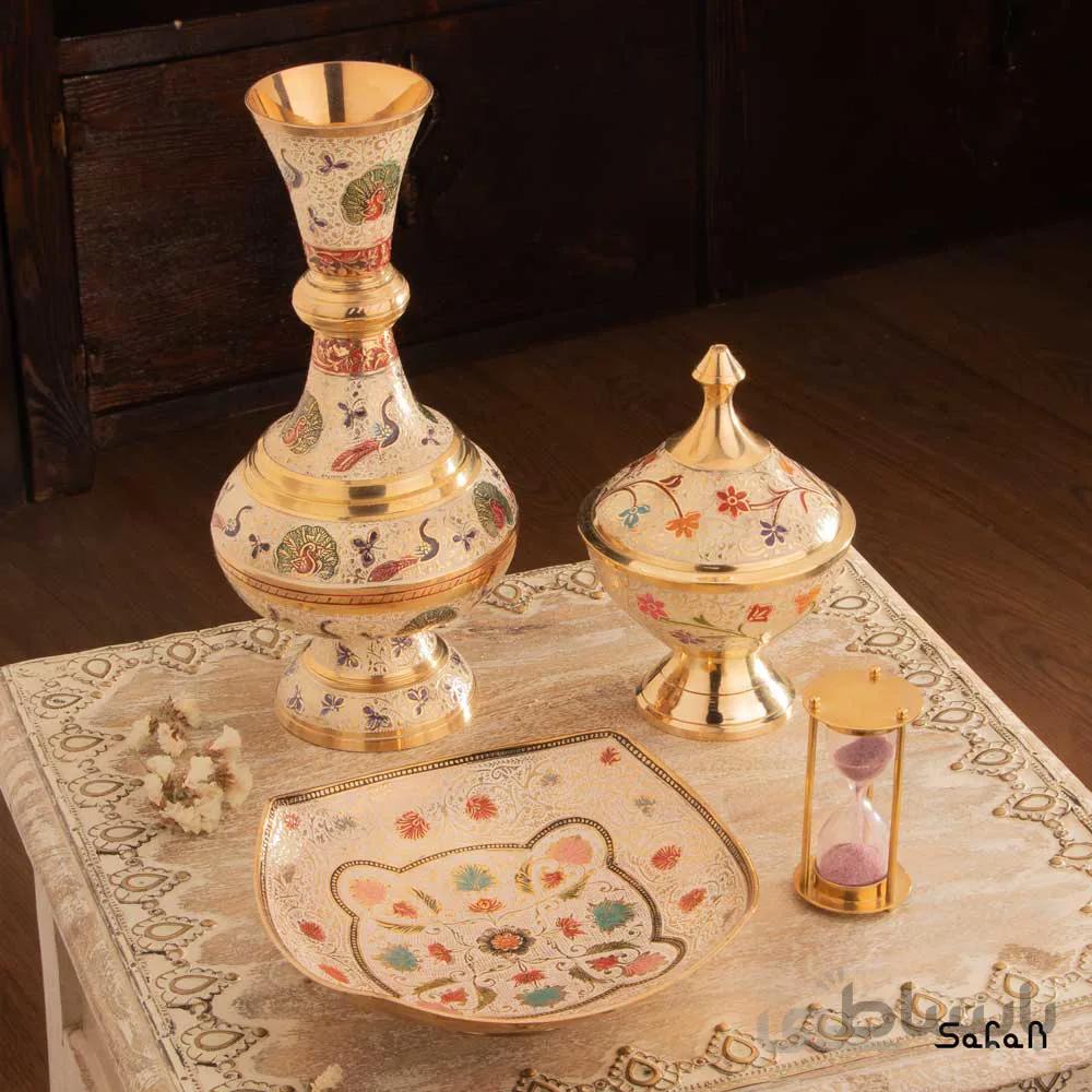 ست پذیرایی برنجی میناکاری کد 147