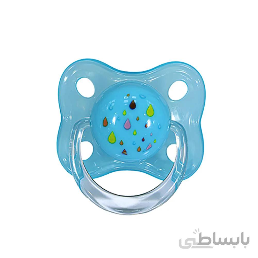 پستانک تکی ارتودنسی به همراه محفظه استریل مایکروفری رووکو rovco سایز S آبی