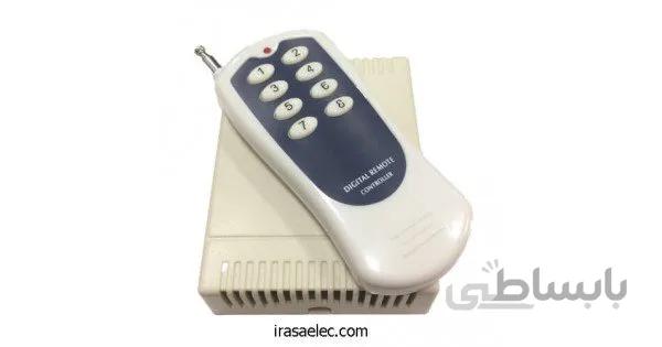 ریموت کنترل 8 کانال رادیویی 12 ولت Code Learn 433MHZ