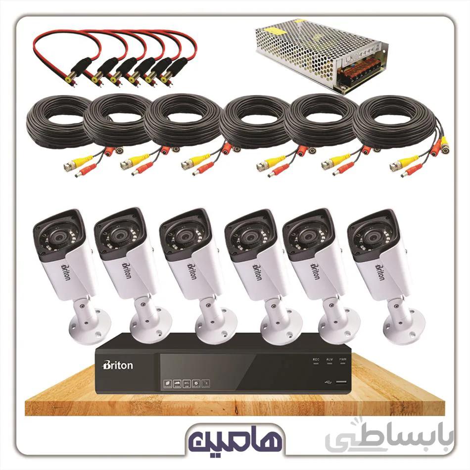 پکیج فروشگاهی 6 دوربین 8کانال برایتون