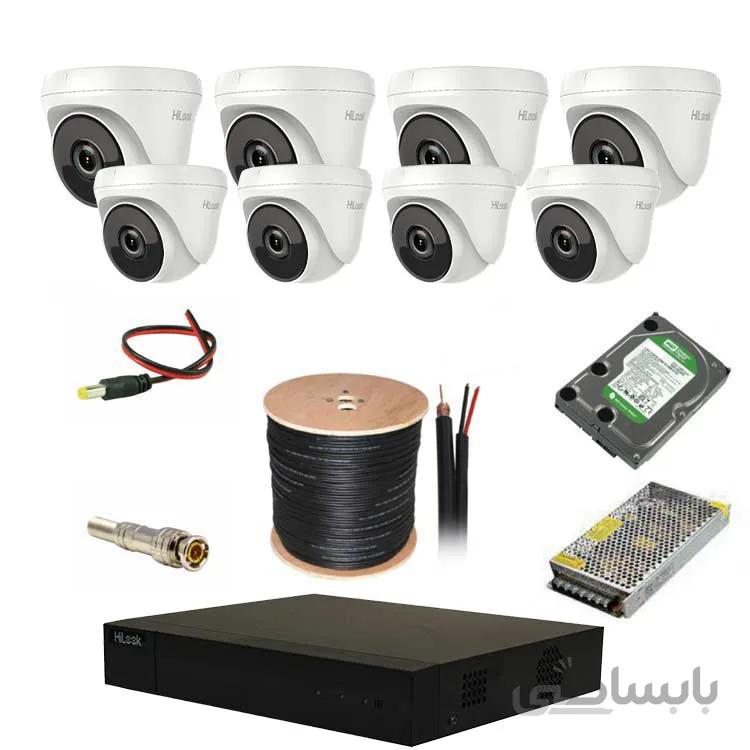پکیج 8 دوربین هایلوک مدل 8D2MPT1 ا HiLook Security Camera Package : 8D2MPT1