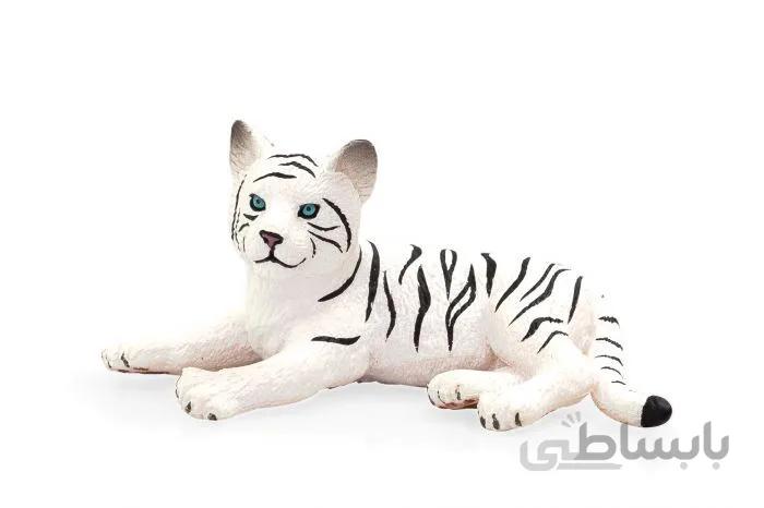 فیگور مینیاتوری بچه ببر سفید نشسته
