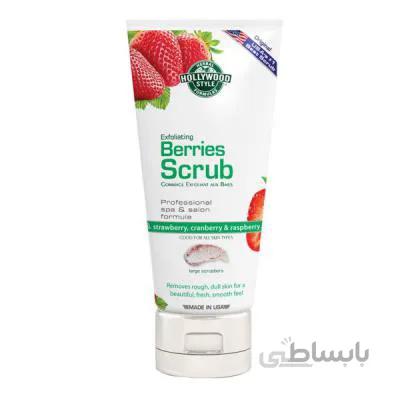 اسکراب لایه بردار صورت با رایحه توت فرنگی 150 میل هالیوود استایل -
