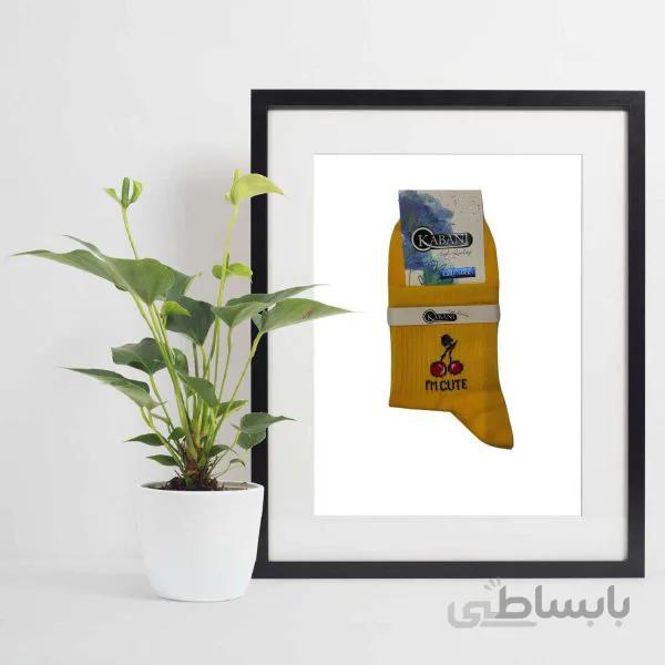 جوراب دخترانه و زنانه نیم ساق Kabani کد 8050
