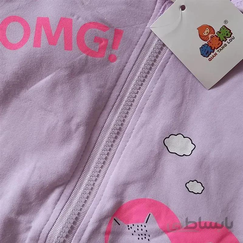 سوییشرت بچگانه دخترانه طرح OMG سایز ۹ تا ۱۲ ماه، ۳۵ و ۴۰ کد 351
