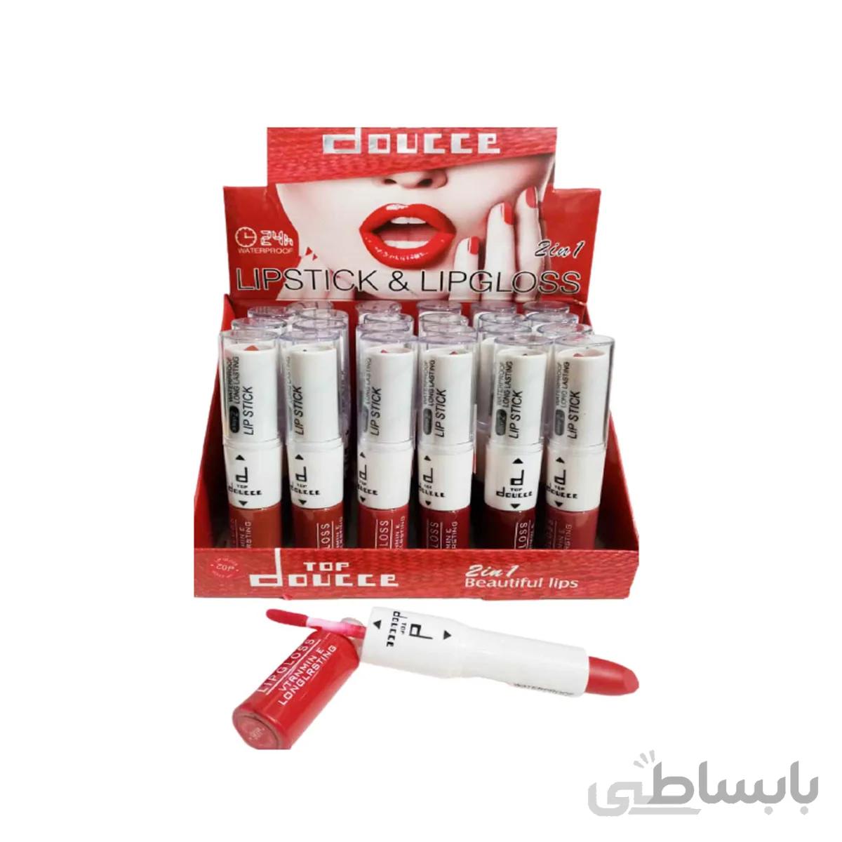 رژلب جامد و لاک لب دوسه doucce