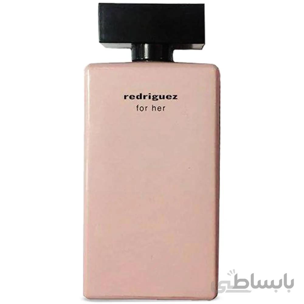 عطر ادکلن زنانه نارسیسو رودریگز صورتی فراگرنس ورد ردریگز فور هر (Fragrance Redriguez For Her) جعبه مشکی ا Fragrance World Redriguez For Her - Narciso Rodriguez