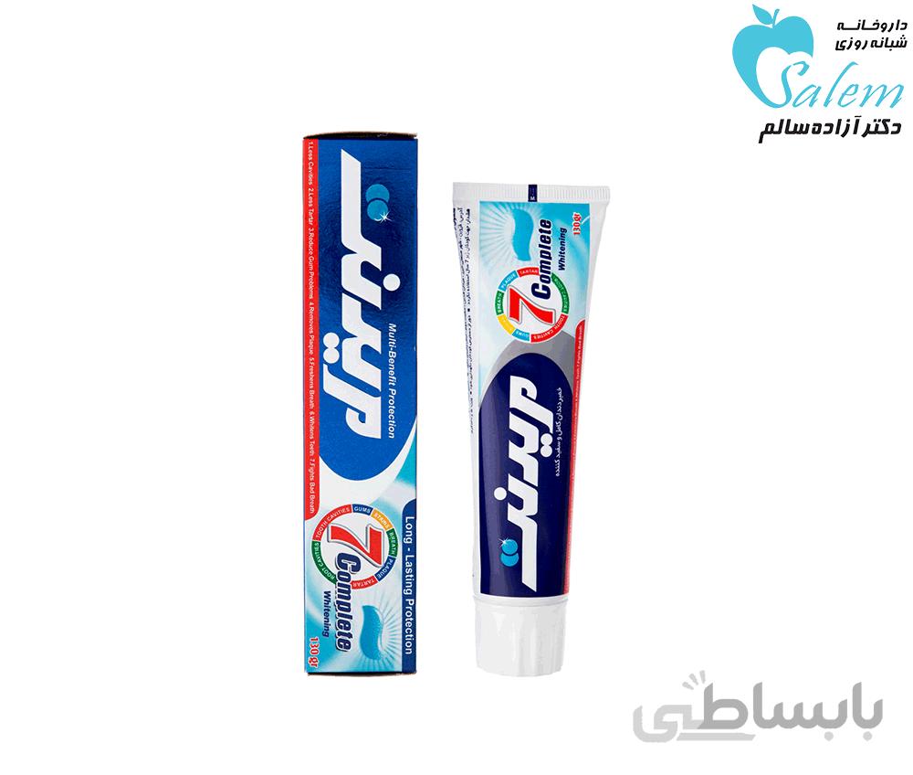 خمیر دندان سفید کننده با اثر طولانی مدت 7 کاره مریدنت - 130 گرم ا Merident 7 Complete Toothpaste With Long-Lasting Protection - 130 gr
