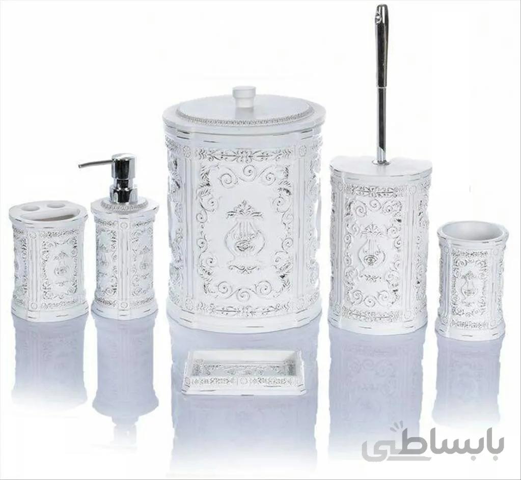 ست سرویس بهداشتی 6 پارچه کنتراست مدل 7230