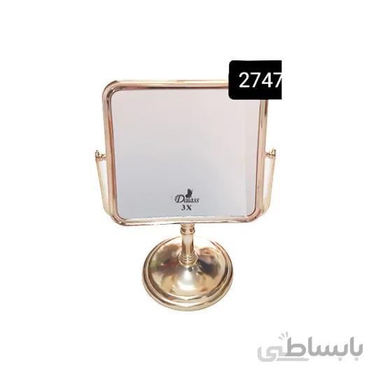 آينه آرایشی پايه دار گرد با بزرگنمایی 3X دالاس مدل 2747