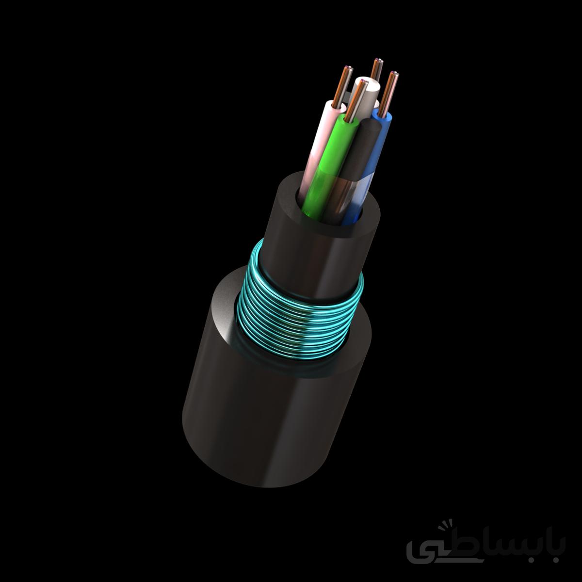 کابل نوری خشک خاکی OBUC_SM 4*6