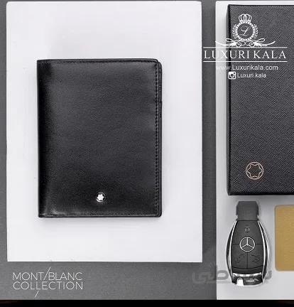کیف پول عمودی تمام چرم Mont Blanc ا Mont Blanc Wallet