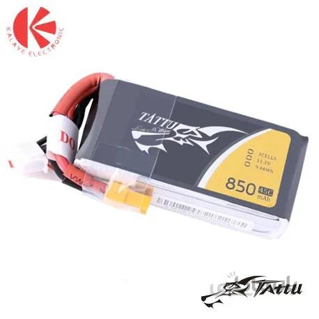 باتری لیتیوم پلیمر Tattu 45C- 3S1P- 11.1 V - 850mah