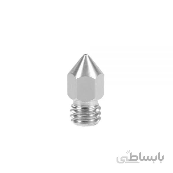 نازل (0.2MM) استیل اکسترودر Mk8 فیلامنت 1.75میلیمتر / 0.2mm Mk8 Nozzle Sainless Steel 1.75mm