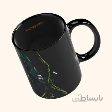 ماگ سرامیکی چاپی طرح Alien مشکی