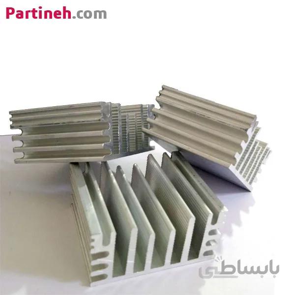 هیت سینک تراشه ای 5 در 5 سانتی متر ا 50*50*5 mm chip heatsink