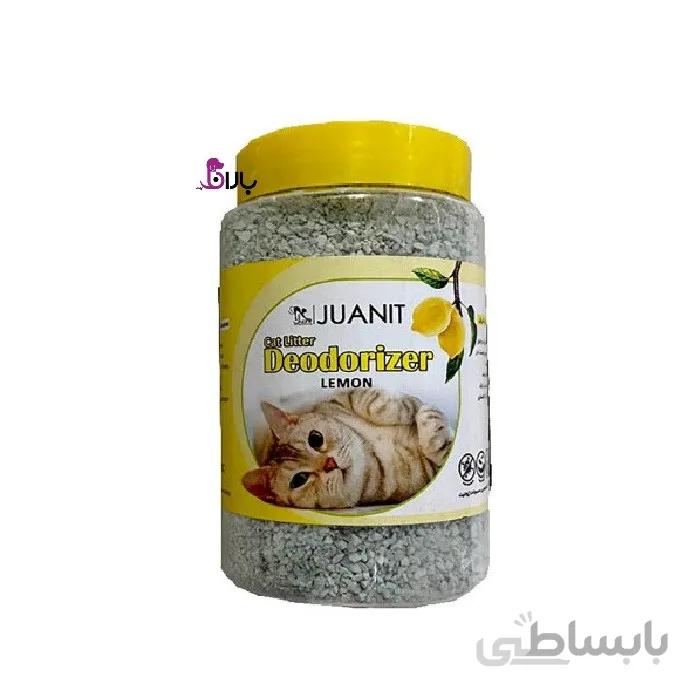 بوگیر و ضدعفونی کننده خاک گربه ژوانیت با عطر لیمو