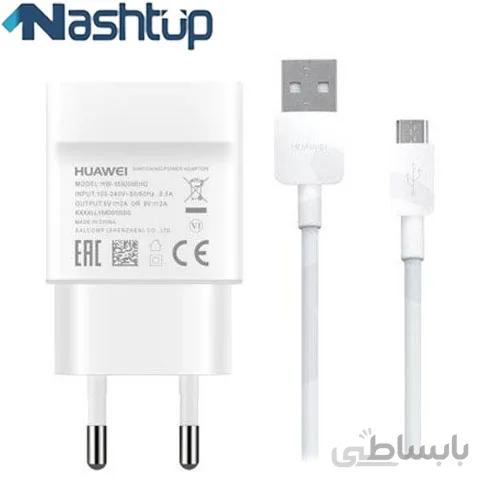 فست شارژر و کابل سوپر شارژ اصلی هواوی گوشی Huawei Y9 2019 ا Huawei Y9 2019 Quick charge adapter with cable Huawei Y9 2019