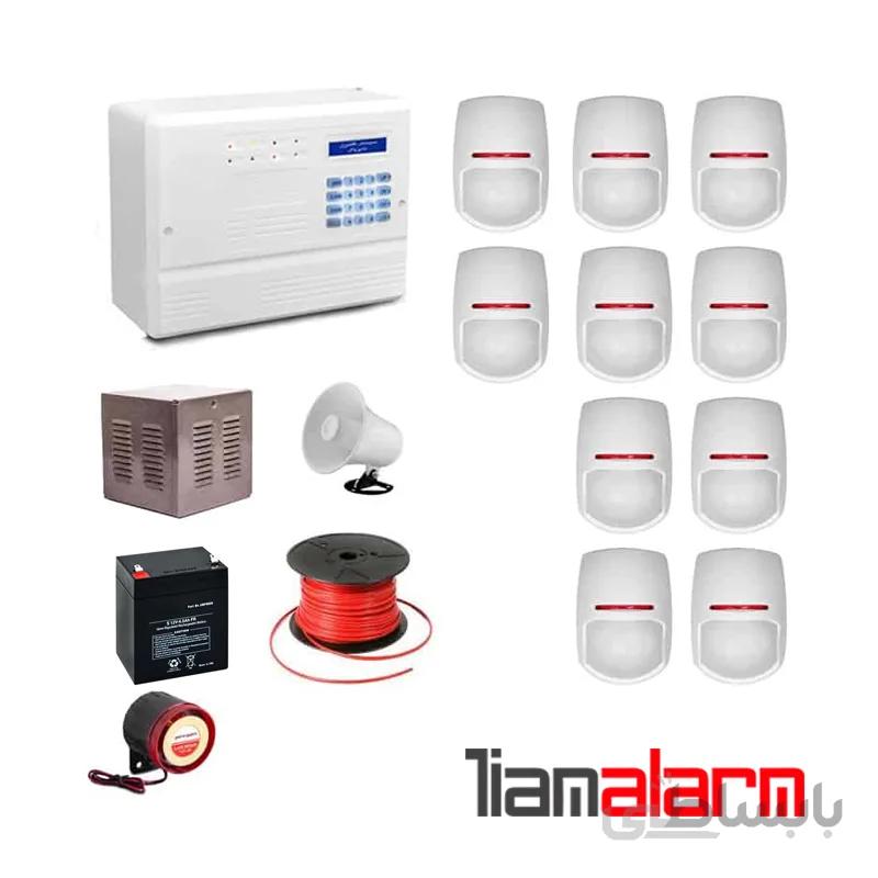 پکیج دزدگیر اماکن باسیم مدل فایروال سیم کارتی و تلفنی F10PY10
