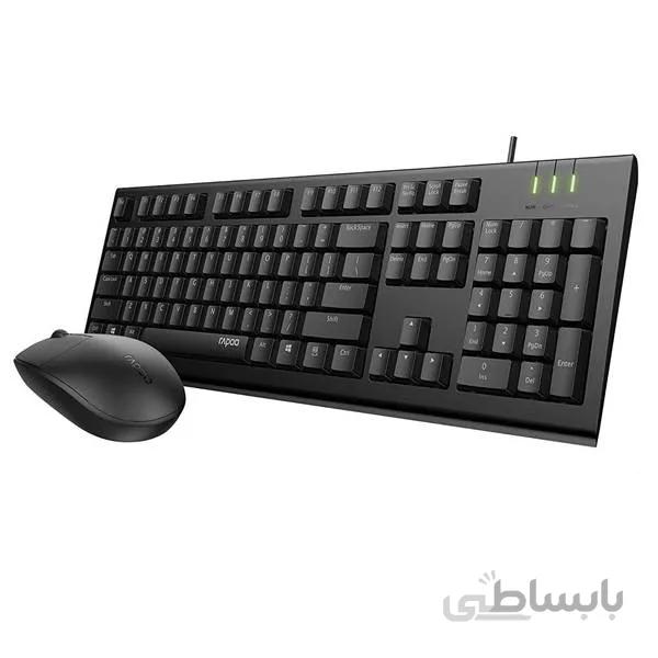 کیبورد و ماوس رپو مدل N1850S با حروف فارسی