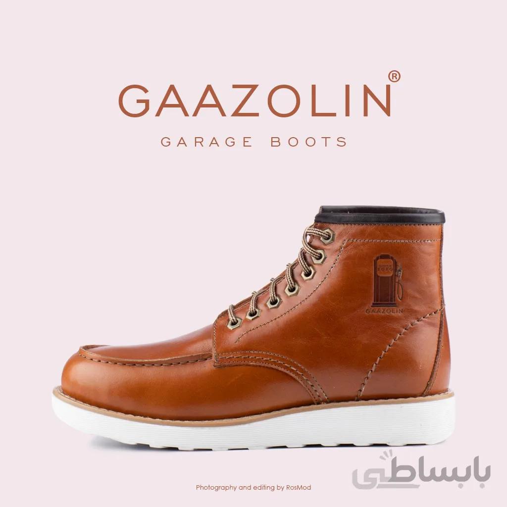 بوت گاراژ گازولین عسلی – GAAZOLIN Garage Boots HNY Brown
