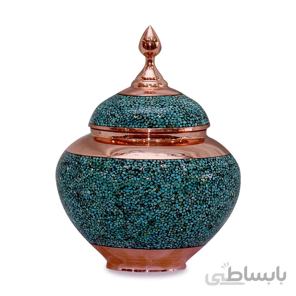 قندان سیبی بزرگ فیروزه کوب