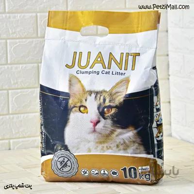 خاک بستر گربه ژوانیت مدل گلد کیفیت سوپر پرمیوم بسته ۱۰ کیلوگرمی کد ۴۲۷