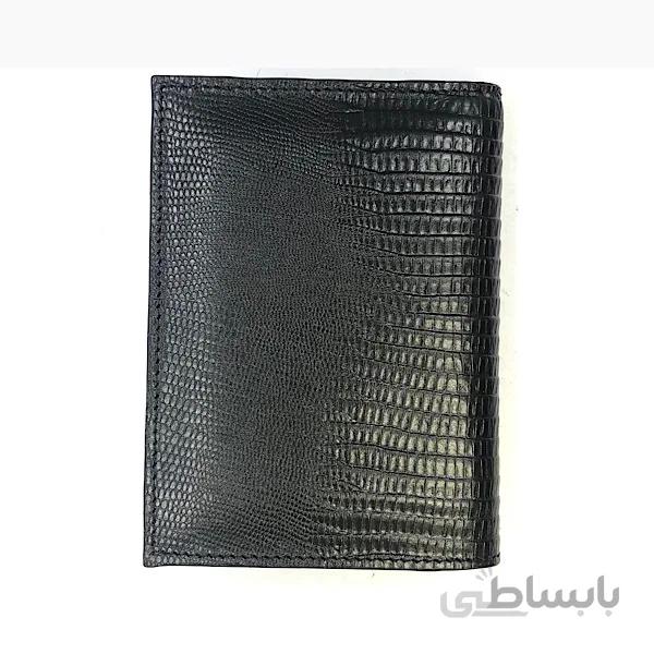 کیف پول چرم مون مدل lizard