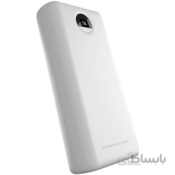 شارژر همراه پاورولوجی مدل POWEROLOGY PPBCHA07 ظرفیت 30000 میلی آمپر ساعت به همراه کابل USB-C ا POWEROLOGY PPBCHA07 30000mAh Power Bank