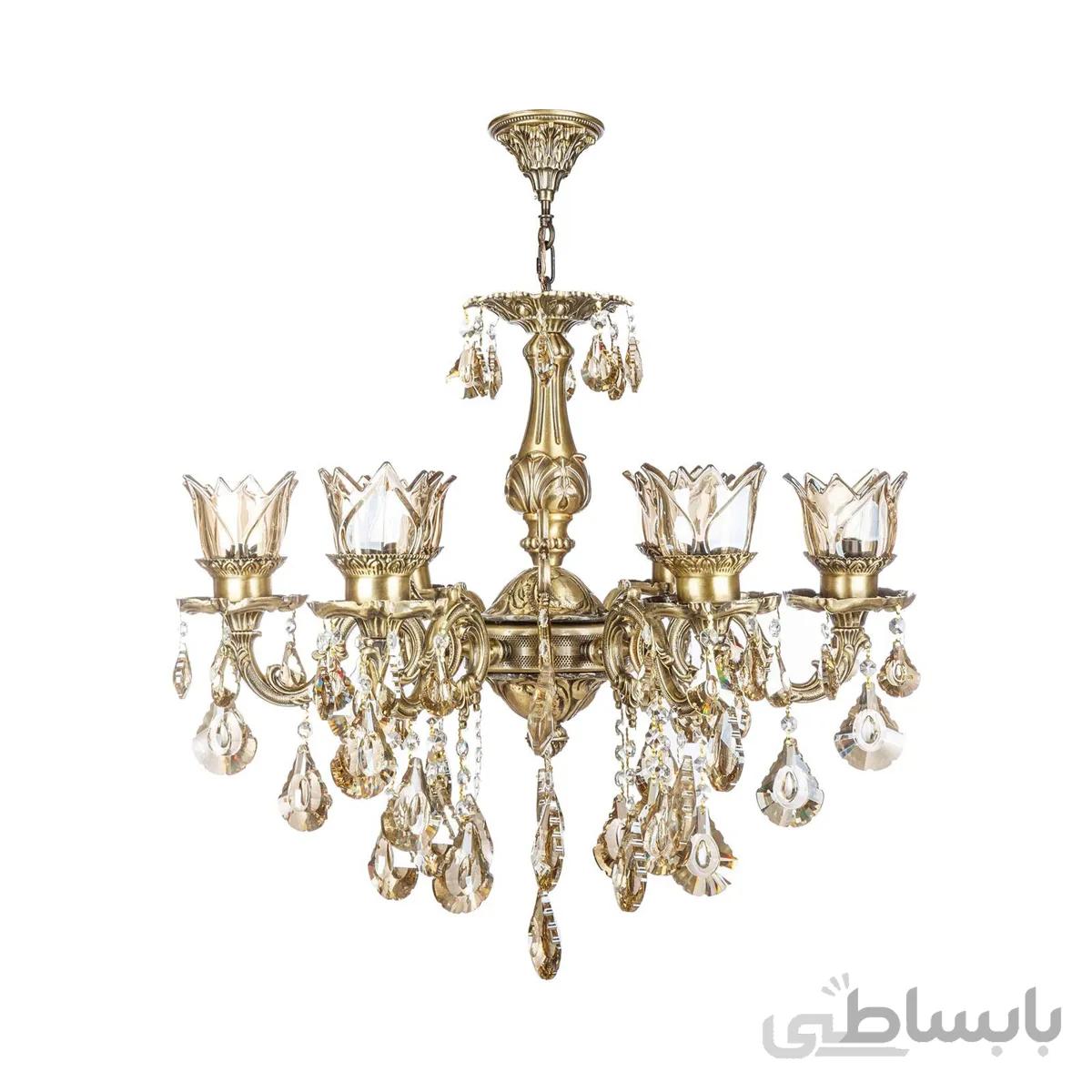 لوستر دایکاست ۸ شعله چشمه نور کد S3543/8A