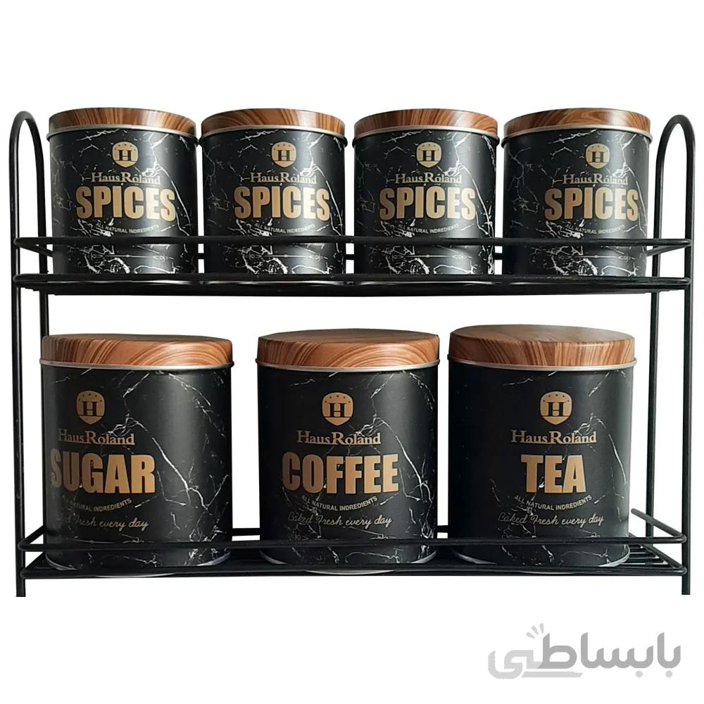 ست جا ادویه 7 پارچه مدل سنگی