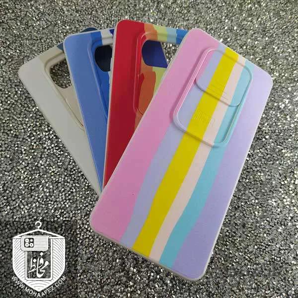 قاب رنگین کمانی شیائومی POCO X3 / X3 Pro / POCO X3 NFC دارای محافظ لنز کشویی کد XM324