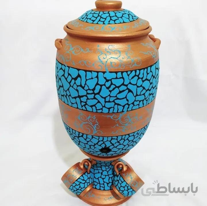 کلمن سفالی طرح سنگی اسلیمی کد ۱۰۱۰۸۰