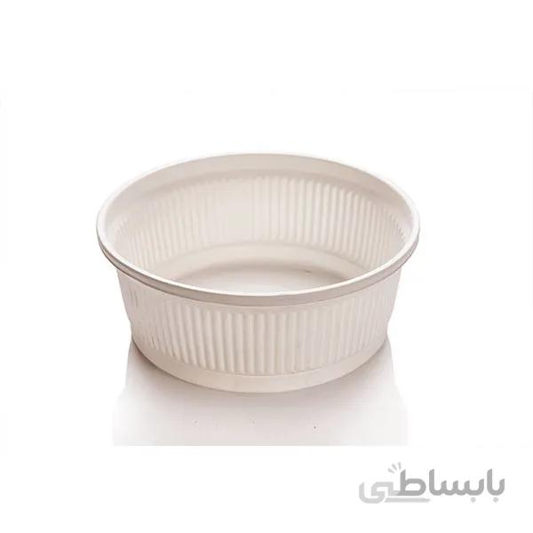 کاسه یکبار مصرف 500 سی سی آملون با درب در کارتن 400 عددی ا disposable bowl 500cc