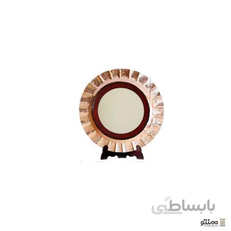 آینه مسی دور چوبی
Round wooden copper mirror