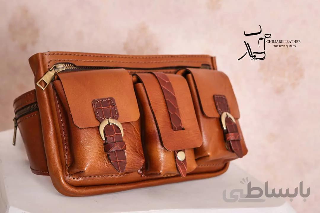 کیف کمری چرم طبیعی گاوی کد ۱۰۱۱۱۵