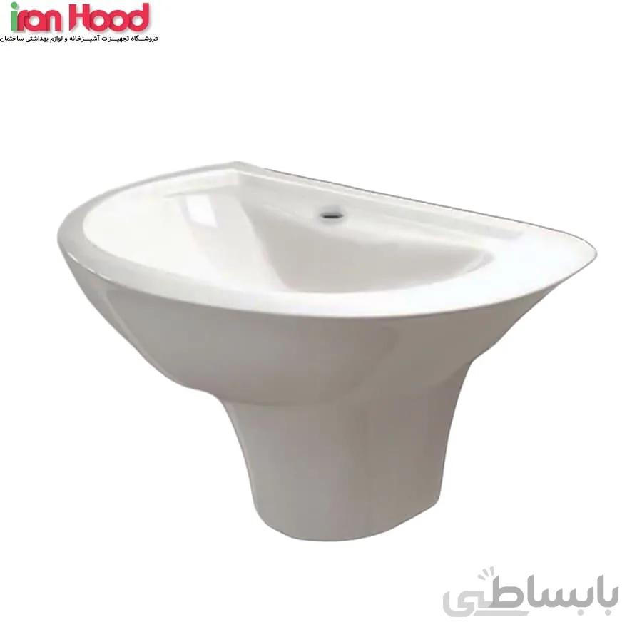 روشویی نیم پایه گلسار مدل اکوا ا Golsar Aqua wash basin
