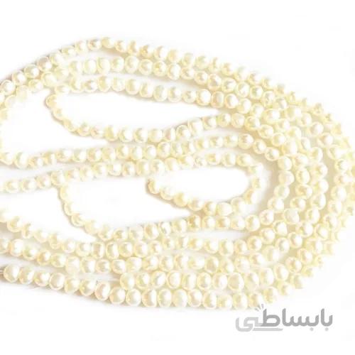 مروارید طبیعی نباتی سایز 4 میل کد pearl1001